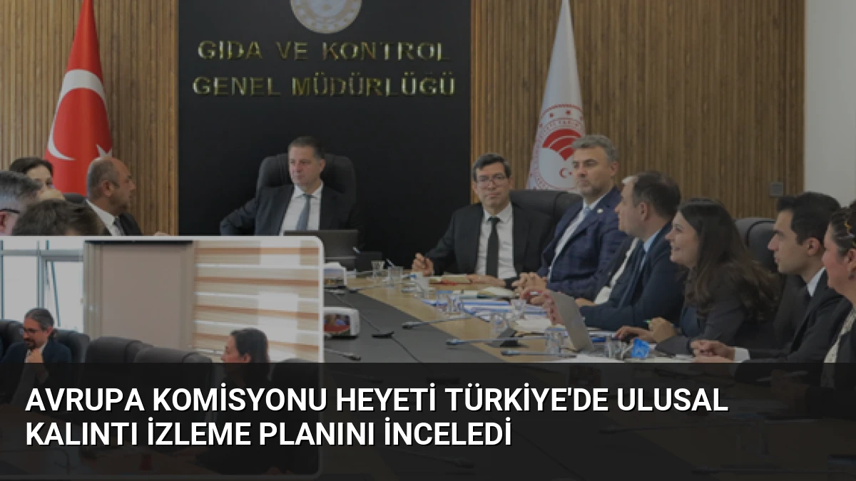 Avrupa Komisyonu Heyeti Türkiye’de Ulusal Kalıntı İzleme Planını İnceledi