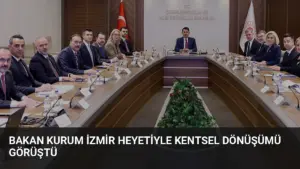 Bakan Kurum İzmir Heyetiyle Kentsel Dönüşümü Görüştü