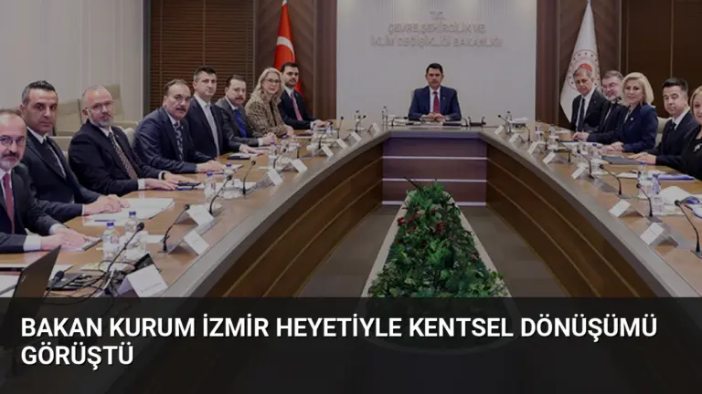 Bakan Kurum İzmir Heyetiyle Kentsel Dönüşümü Görüştü