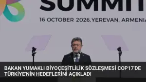 Bakan Yumaklı Biyoçeşitlilik Sözleşmesi COP17’de Türkiye’nin Hedeflerini Açıkladı
