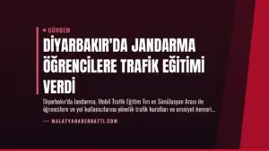 Diyarbakır’da Jandarma Öğrencilere Trafik Eğitimi Verdi