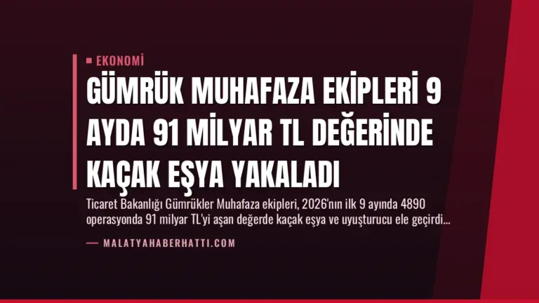 Gümrük Muhafaza Ekipleri 9 Ayda 91 Milyar TL Değerinde Kaçak Eşya Yakaladı