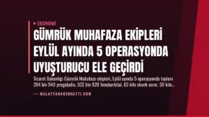 Gümrük Muhafaza Ekipleri Eylül Ayında 5 Operasyonda Uyuşturucu Ele Geçirdi