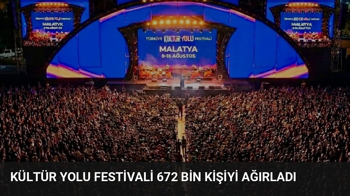Kültür Yolu Festivali 672 Bin Kişiyi Ağırladı