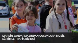 Mardin Jandarmasından Çocuklara Mobil Eğitimle Trafik Bilinci