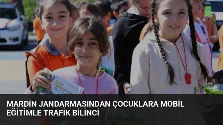 Mardin Jandarmasından Çocuklara Mobil Eğitimle Trafik Bilinci