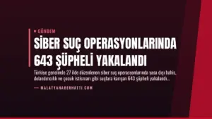Siber Suç Operasyonlarında 643 Şüpheli Yakalandı