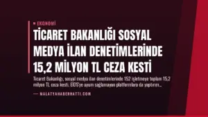 Ticaret Bakanlığı Sosyal Medya İlan Denetimlerinde 15,2 Milyon TL Ceza Kesti