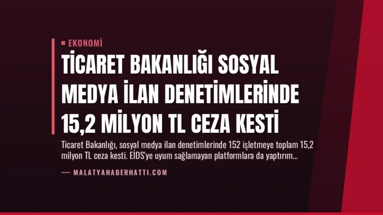 Ticaret Bakanlığı Sosyal Medya İlan Denetimlerinde 15,2 Milyon TL Ceza Kesti