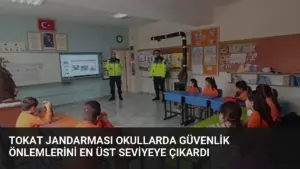 Tokat Jandarması Okullarda Güvenlik Önlemlerini En Üst Seviyeye Çıkardı