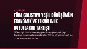TÜBA Çalıştayı Yeşil Dönüşümün Ekonomik ve Teknolojik Boyutlarını Tartıştı