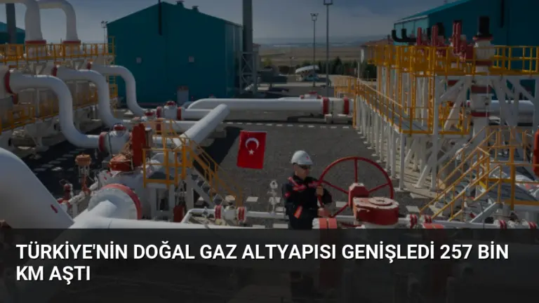 Türkiye’nin Doğal Gaz Altyapısı Genişledi 257 Bin Km Aştı